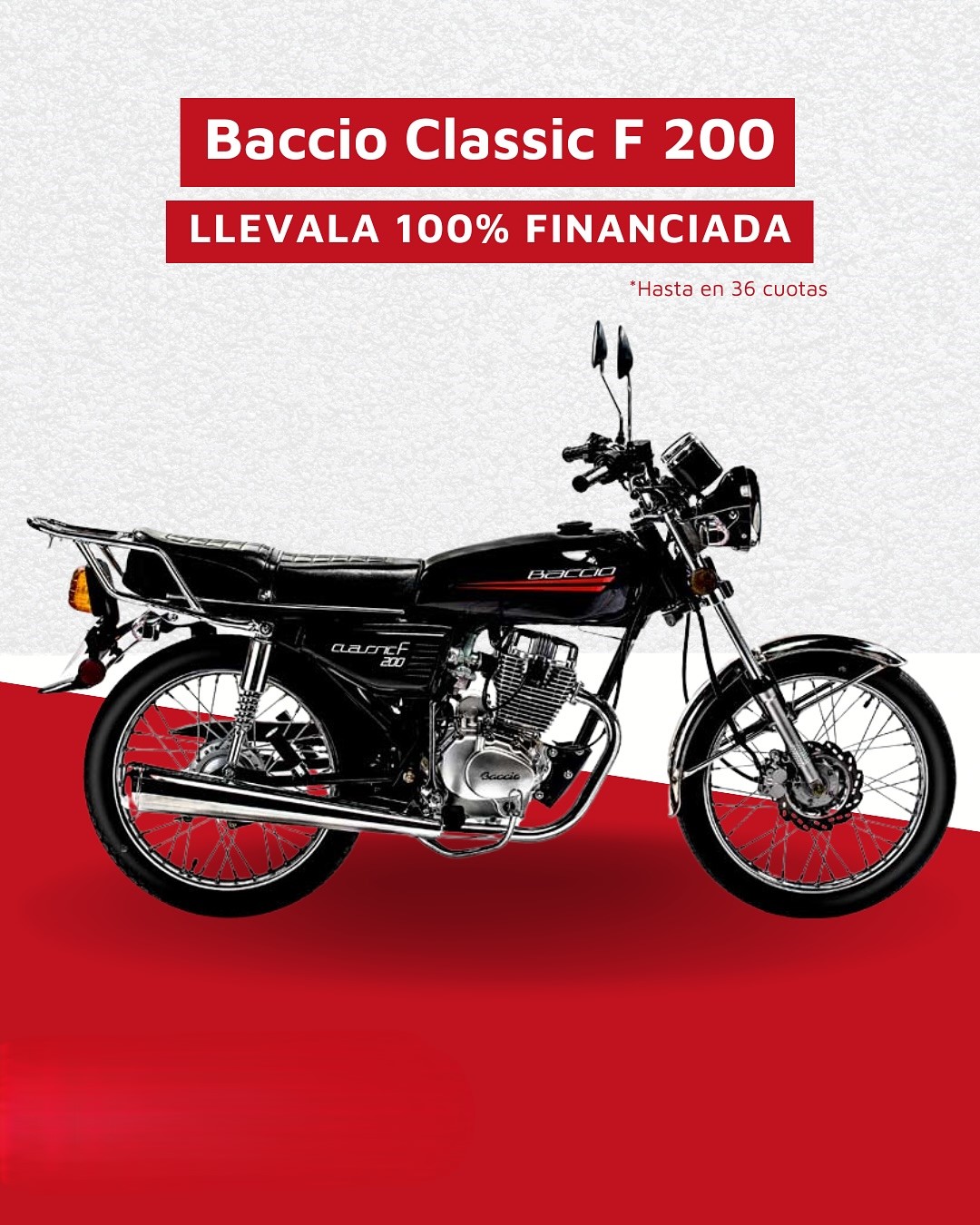 Publicidad lleva tu moto 100% financiada.